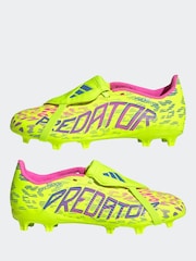 adidas Green Kids Predator League Fold-Over Tongue Firm Ground Boots - Image 5 of 9