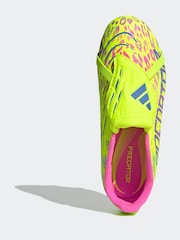 adidas Green Kids Predator League Fold-Over Tongue Firm Ground Boots - Image 6 of 9