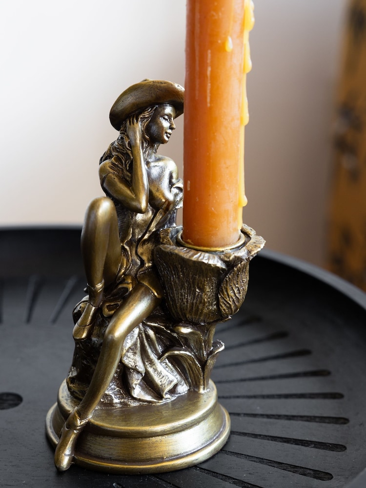 Rockett St George Gold Cowgirl Taper Holder - Image 2 of 6