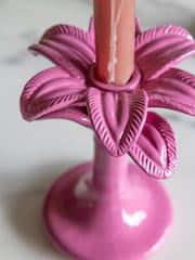 Rockett St George Pink Palm Tree Taper Holder - Image 4 of 5