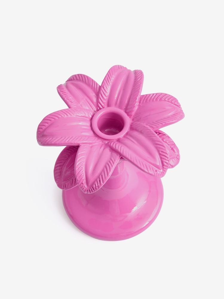 Rockett St George Pink Palm Tree Taper Holder - Image 5 of 5