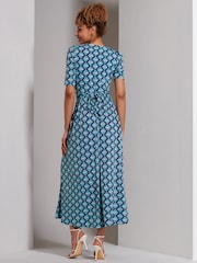 Jolie Moi Green Bree Half Sleeve Jersey Maxi Dress - Image 2 of 6