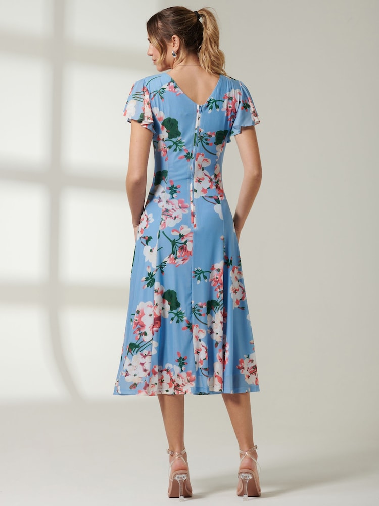 Jolie Moi Rella Midikleid aus Netzstoff mit Flügelärmeln - Bild 2 von 6 Jolie Moi Rella Midikleid aus Netzstoff mit Flügelärmeln - Bild 2 von 6