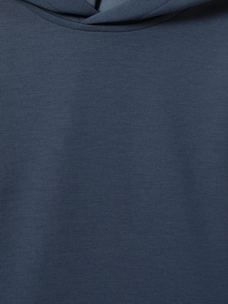 Reiss Dark Diesel Blue Fabien 9-14 yrs Interlock Jersey Hoodie - Image 3 of 3