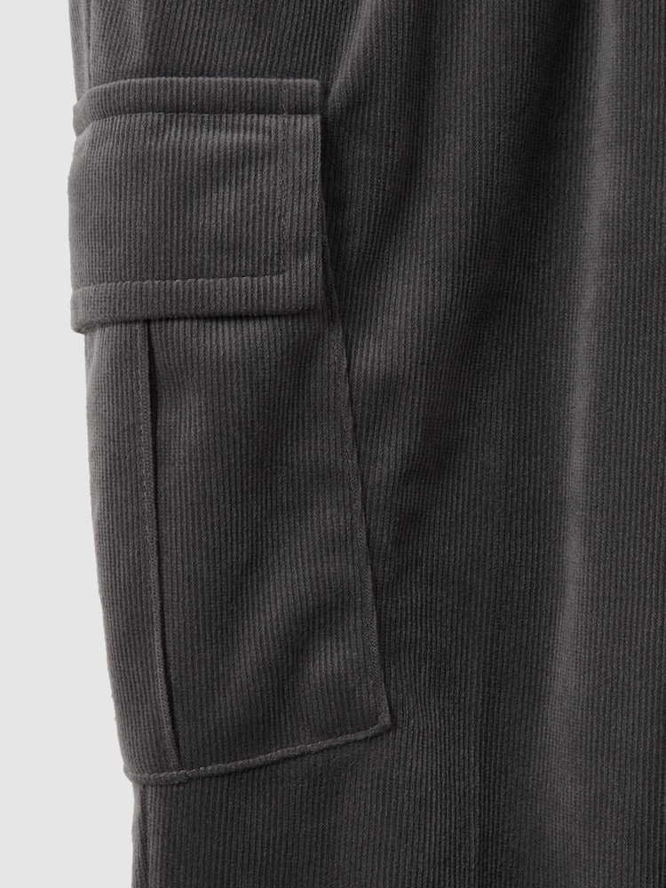 Reiss Steel Grey Aymos 9-13 yrs Corduroy Drawstring Trousers - Image 4 of 4