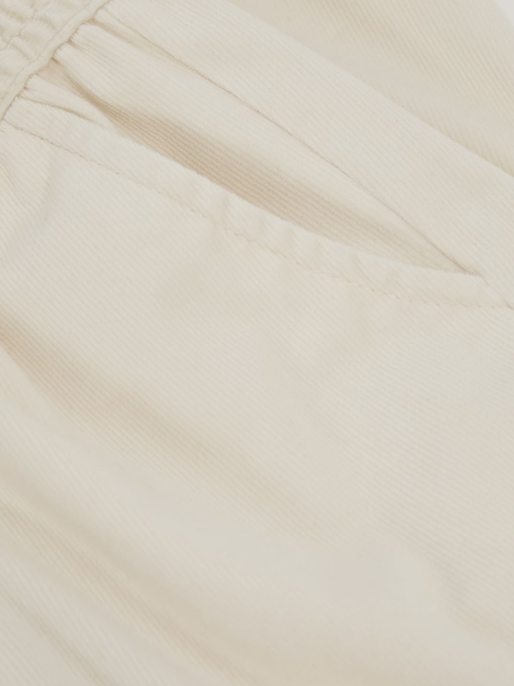 Reiss Off White Aymos 9-13 yrs Corduroy Drawstring Trousers - Image 3 of 3