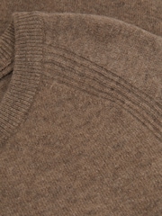 Reiss Brown Melange Cloud 9-13 yrs Wool Blend Crew Neck Jumper - Image 4 of 4