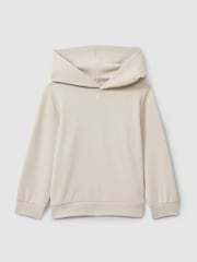 Reiss Cement Fabien 3-9 yrs Interlock Jersey Hoodie - Image 2 of 4