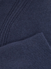 Reiss Dark Airforce Blue Cloud 9-13 yrs Wool Blend Crew Neck Jumper - Image 4 of 4