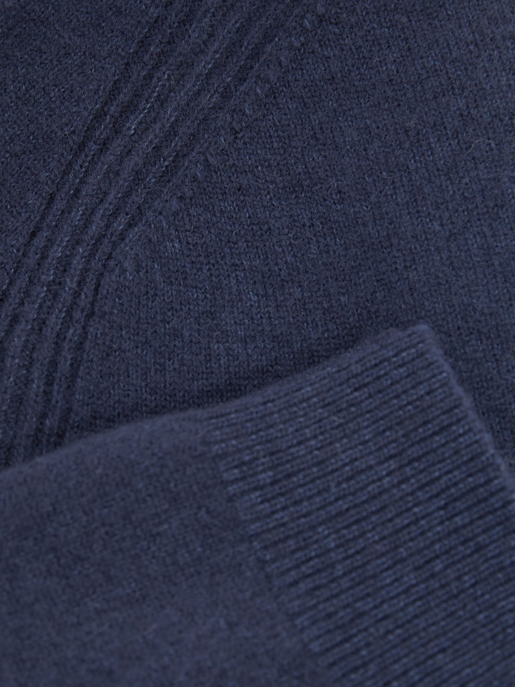 Reiss Dark Airforce Blue Cloud 9-13 yrs Wool Blend Crew Neck Jumper - Image 4 of 4