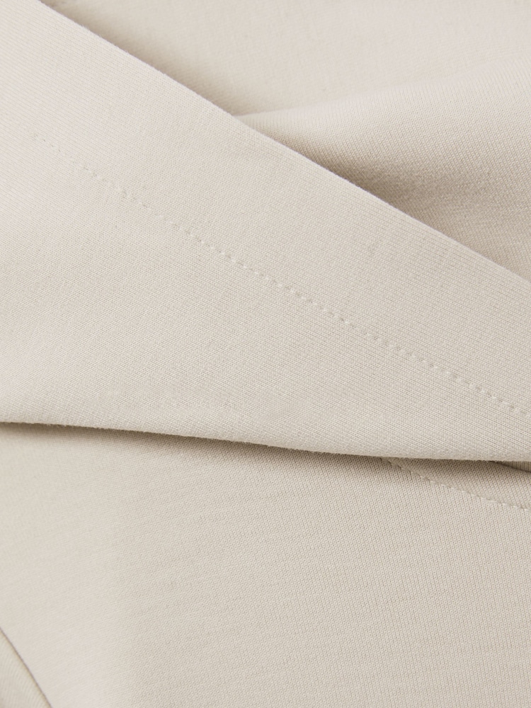 Cemento - Reiss Fabien Interlock Jersey Hoodie - Imagen 4 de 4