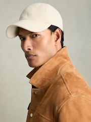 Reiss Off White Benton Corduroy Baseball Cap - Image 2 of 4