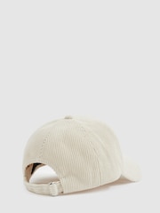 Reiss Off White Benton Corduroy Baseball Cap - Image 3 of 4
