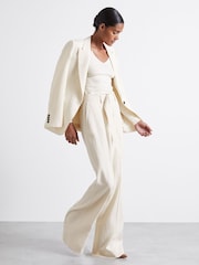 Reiss Off White Maeve Atelier Knitted Silk-Blend Top - Image 3 of 6