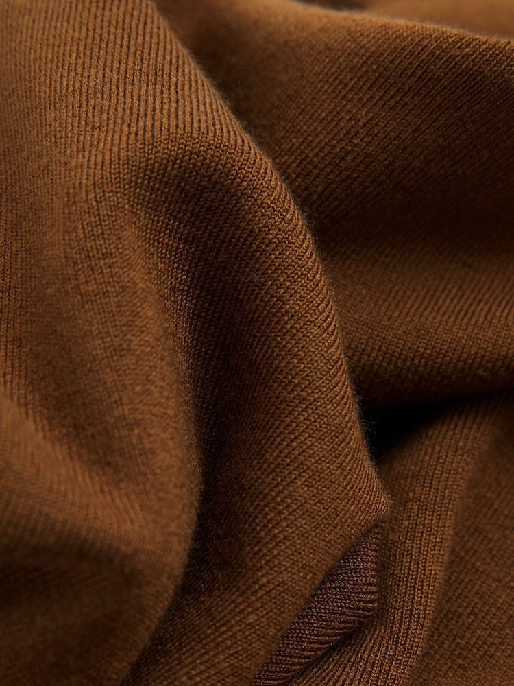 Reiss Chocolate Maeve Atelier Knitted Silk-Blend Top - Image 5 of 5