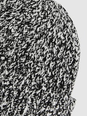 Reiss Vanetta Cotton Wool Ribbed Mouliné Beanie - Imagen 4 de 4