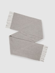 Gris claro - Bufanda de lana y cachemira Picton de Reiss - Imagen 1 de 5