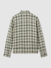 Фактурная куртка на молнии в клетку Reiss Bergoma Ché - Изображение 4 из 6