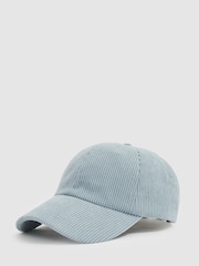 Soft Blue - Вельветовая бейсбольная кепка Reiss Benton - Image 1 of 4