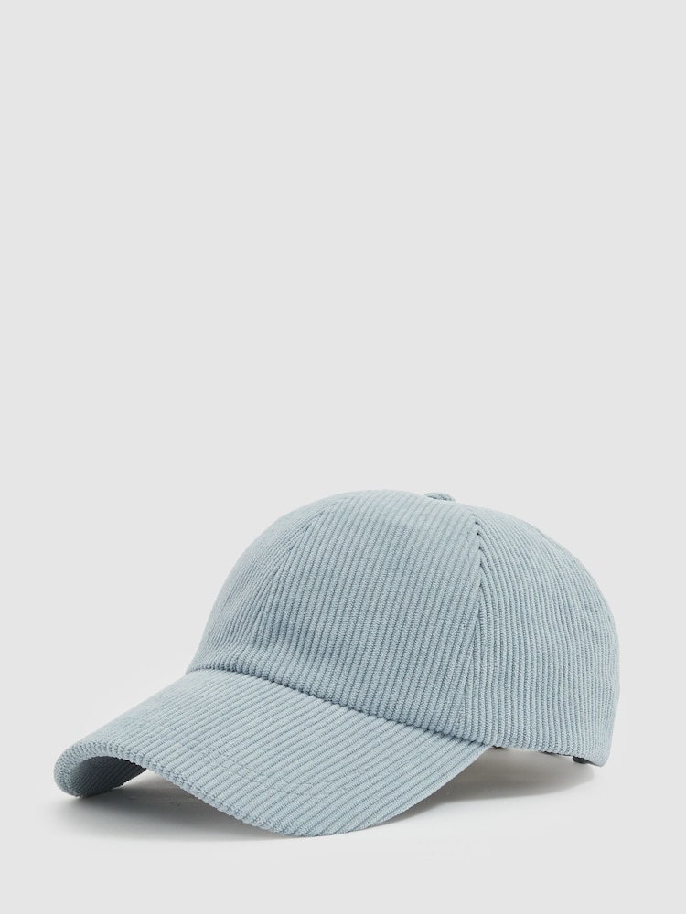 Soft Blue - Вельветовая бейсбольная кепка Reiss Benton - Image 1 of 4