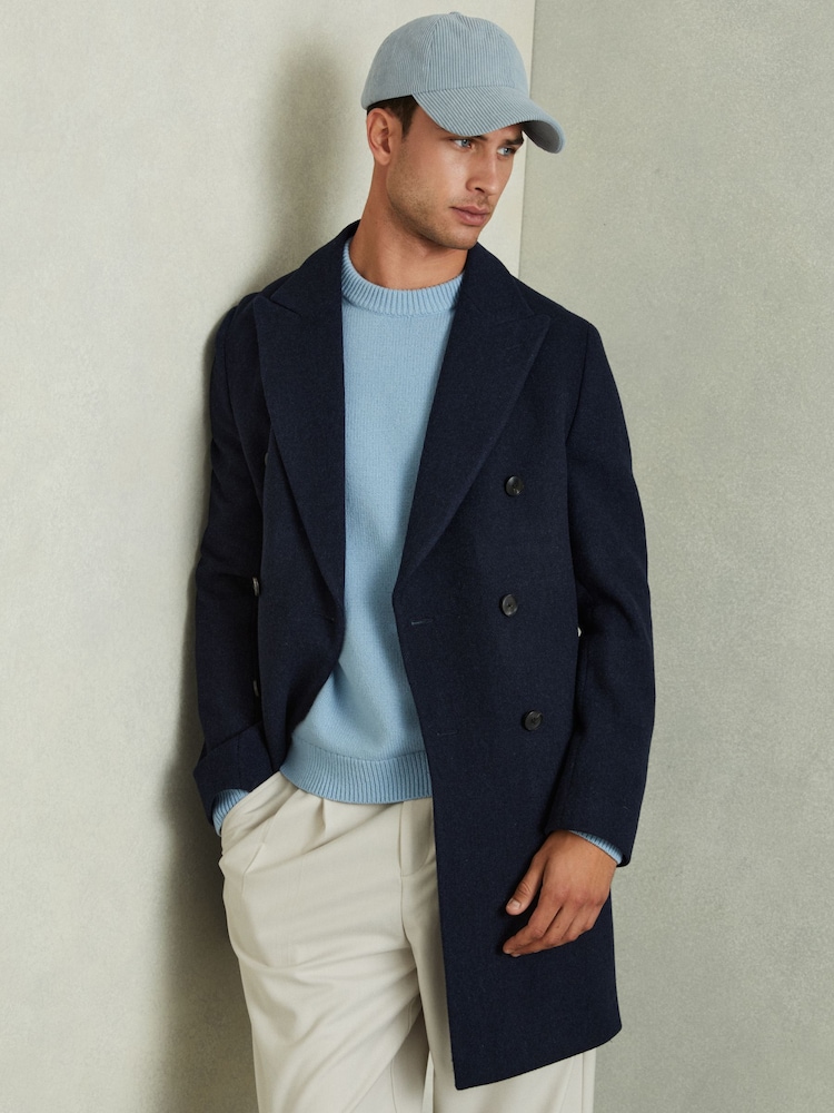 Soft Blue - Вельветовая бейсбольная кепка Reiss Benton - Image 2 of 4