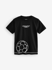 Red/Black/White Football Regular Fit Graphic Short Sleeve 100% Cotton T-Shirts 3 Pack (3-16yrs) - Image 3 of 7
