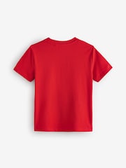 Red/Black/White Football Regular Fit Graphic Short Sleeve 100% Cotton T-Shirts 3 Pack (3-16yrs) - Image 5 of 7