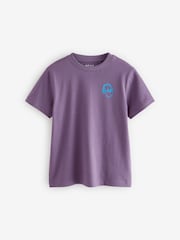 Green/Red/Camel/Purple Short Sleeve Small Graphic T-Shirts 4 Pack (3-16yrs) - Image 2 of 8