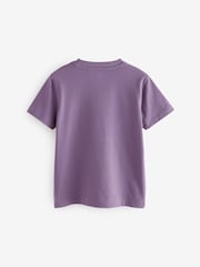 Green/Red/Camel/Purple Short Sleeve Small Graphic T-Shirts 4 Pack (3-16yrs) - Image 3 of 8