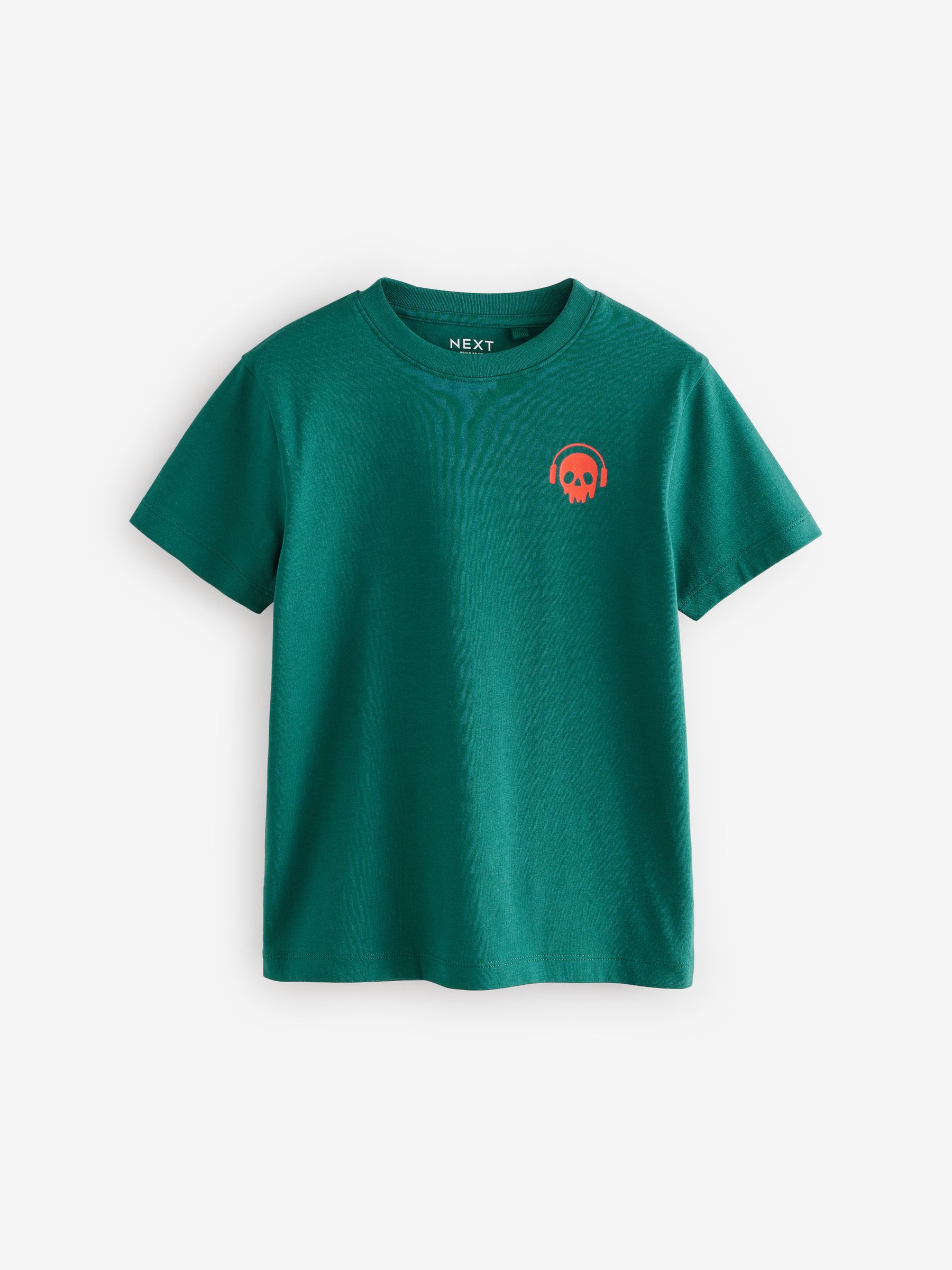 Buy Green/Red/Camel/Purple Short Sleeve Small Graphic T