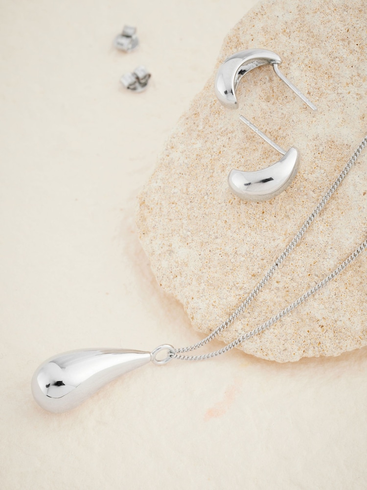 Sterling Silver Mini Teardrop Earrings - Image 5 of 5