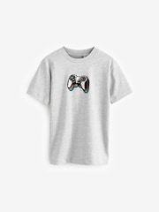 Navy/White/Grey Regular Fit Graphic Short Sleeve 100% Cotton T-Shirts 3 Pack (3-16yrs) - Image 2 of 7