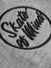 Black/White/Grey Marl/Khaki Short Sleeve Small Graphic T-Shirts 4 Pack (3-16yrs) - Image 8 of 8