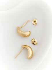 Gold Plated Sterling Silver Mini Teardrop Earrings - Image 4 of 4