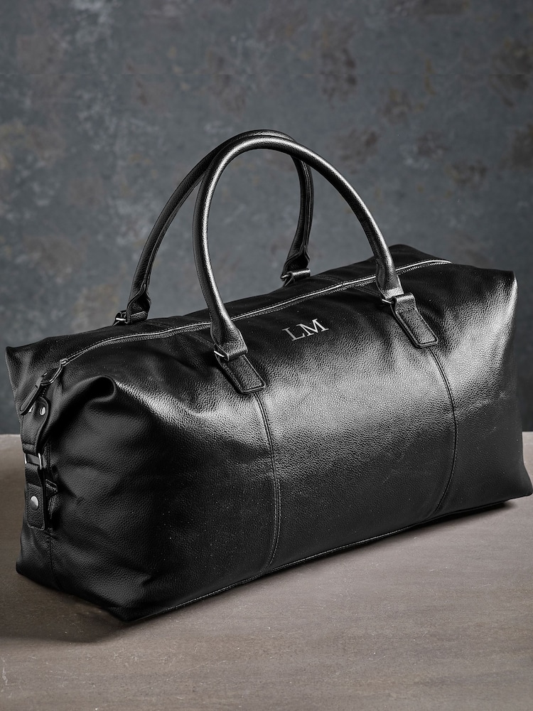 Personalised Mens Black Holdal Weekender Travel Bag - Image 1 of 4