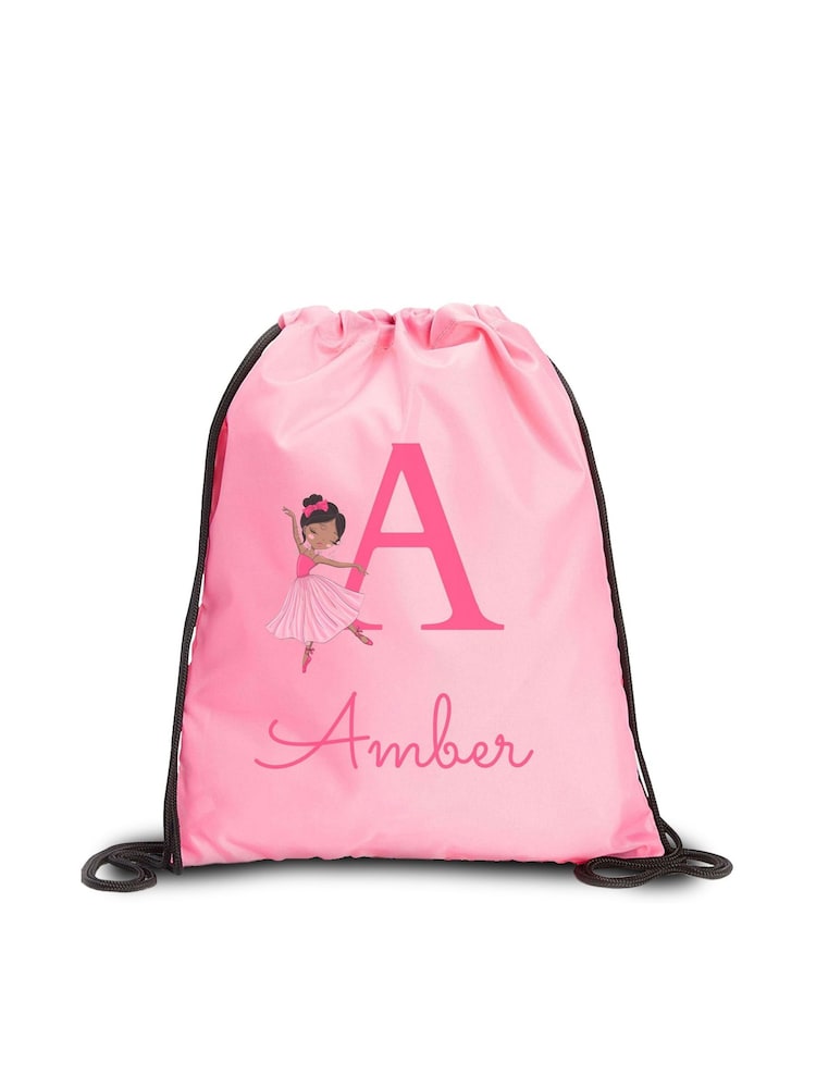 Loveabode Pink Personalised Dancing Ballet Rucksack Bag - Image 2 of 4