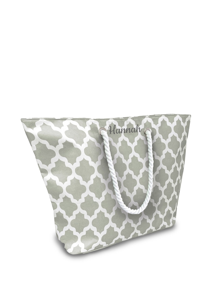 Personalised Large Beach Cool Bag - Image 1 of 4 Personalised Large Beach Cool Bag - Image 1 of 4