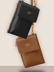Loveabode Personalised Phone Carry Case Cross Over Black Bag - Image 3 of 4
