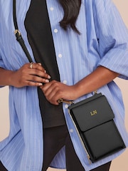 Loveabode Personalised Phone Carry Case Cross Over Black Bag - Image 4 of 4