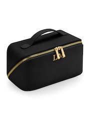Loveabode Personalised Open Flat Makeup Black Bag - Image 2 of 4