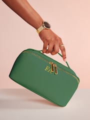 Loveabode Personalised Open Flat Makeup Sage Green Bag - Image 4 of 4