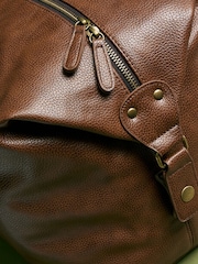 Personalised Mens Tan Holdal Weekender Travel Bag - Image 4 of 4