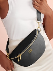 Loveabode Personalised Monogram Bum Black Bag - Image 3 of 4