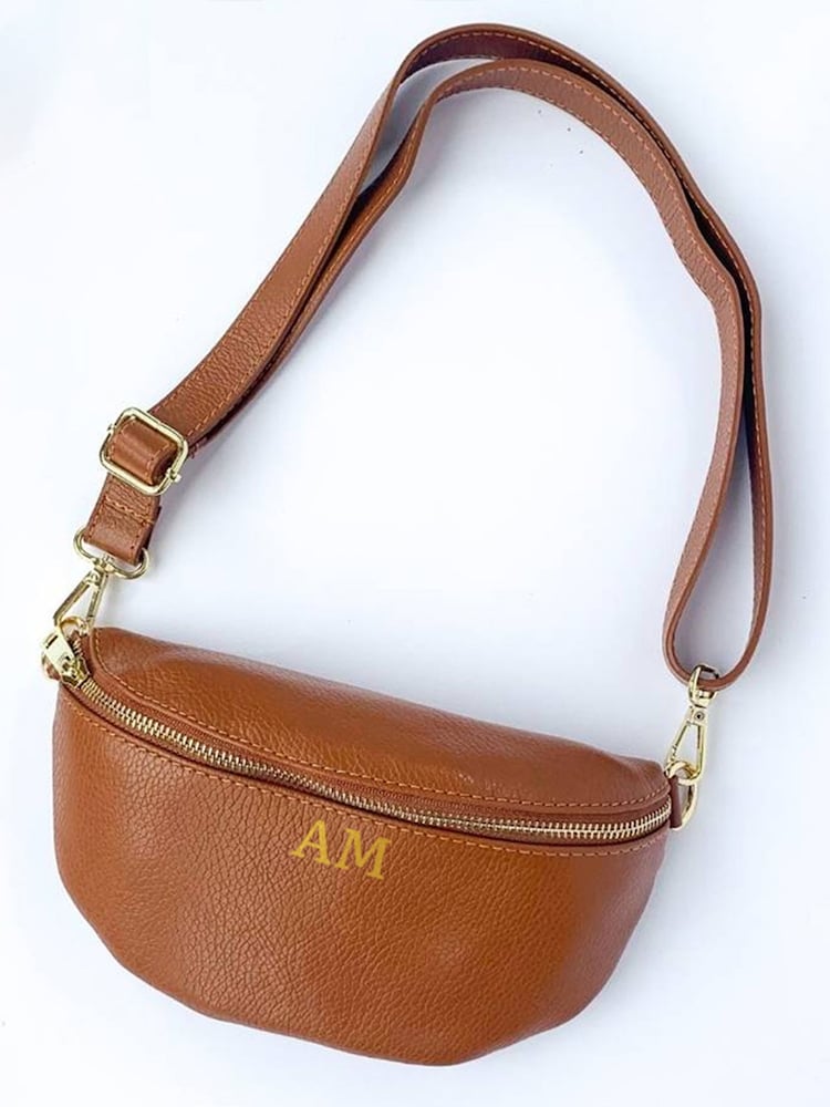 Loveabode Personalised Monogram Bum Tan Bag - Image 1 of 4