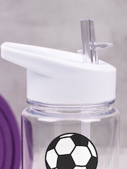 Loveabode Natural Personalised Clear Football Water Bottle - Image 3 of 4