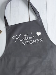 Loveabode Grey Personalised Kitchen Apron - Image 2 of 4