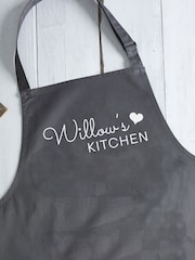 Loveabode Grey Personalised Kitchen Apron - Image 3 of 4