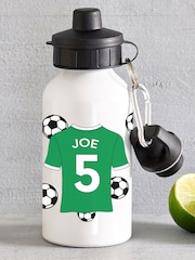 Loveabode Personalised Football Shirt Water Bottle - Image 3 of 4