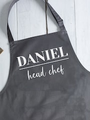 Loveabode Grey Personalised Chef Apron - Image 1 of 4