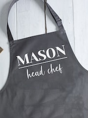 Loveabode Grey Personalised Chef Apron - Image 2 of 4